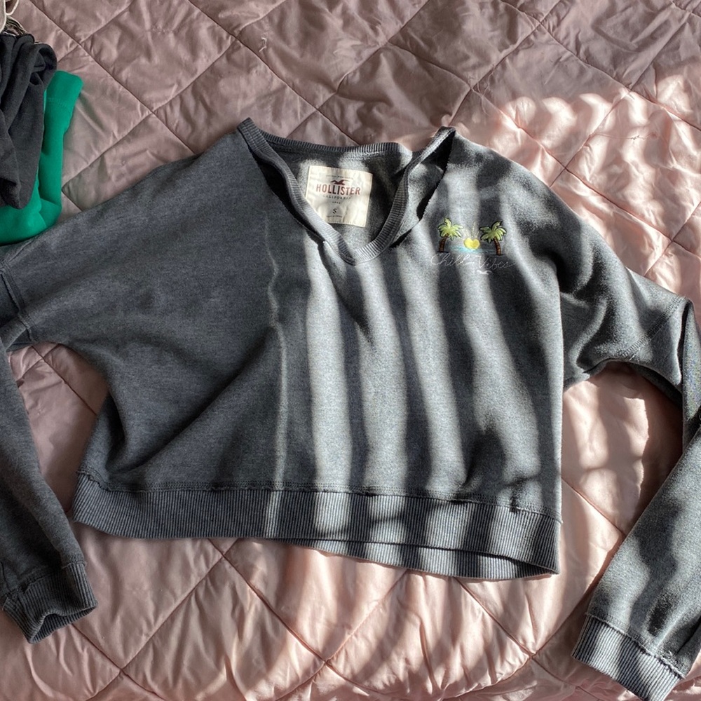 Hollister cropped sweater